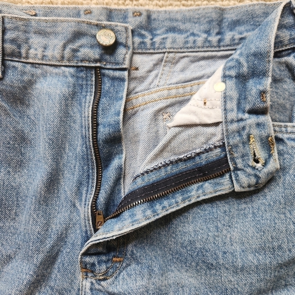 Vintage 90's Lee High Rise Jeans - 100% Cotton - Size 12 Petite - Picture 2 of 9